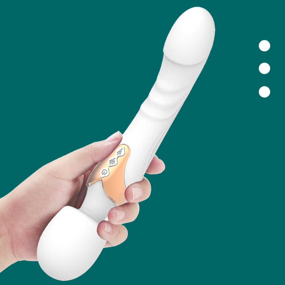 Large Size USB Charging Double Head Double Shock Vibrator